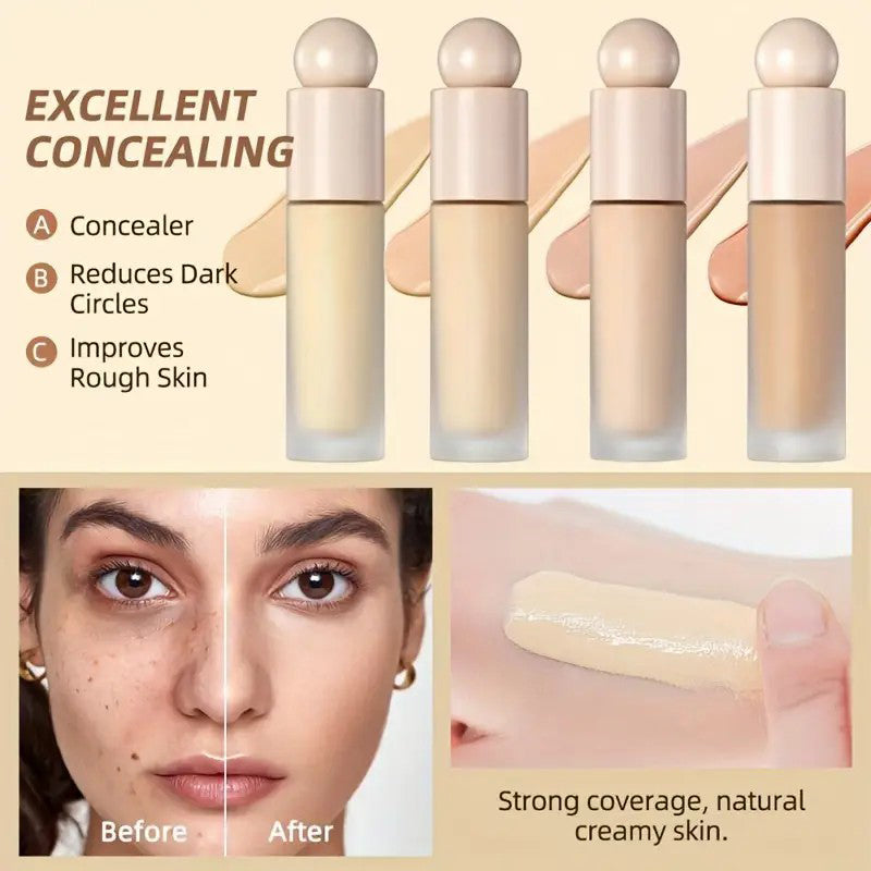 Matte Brightening Oil Control Liquid Foundation Concealer